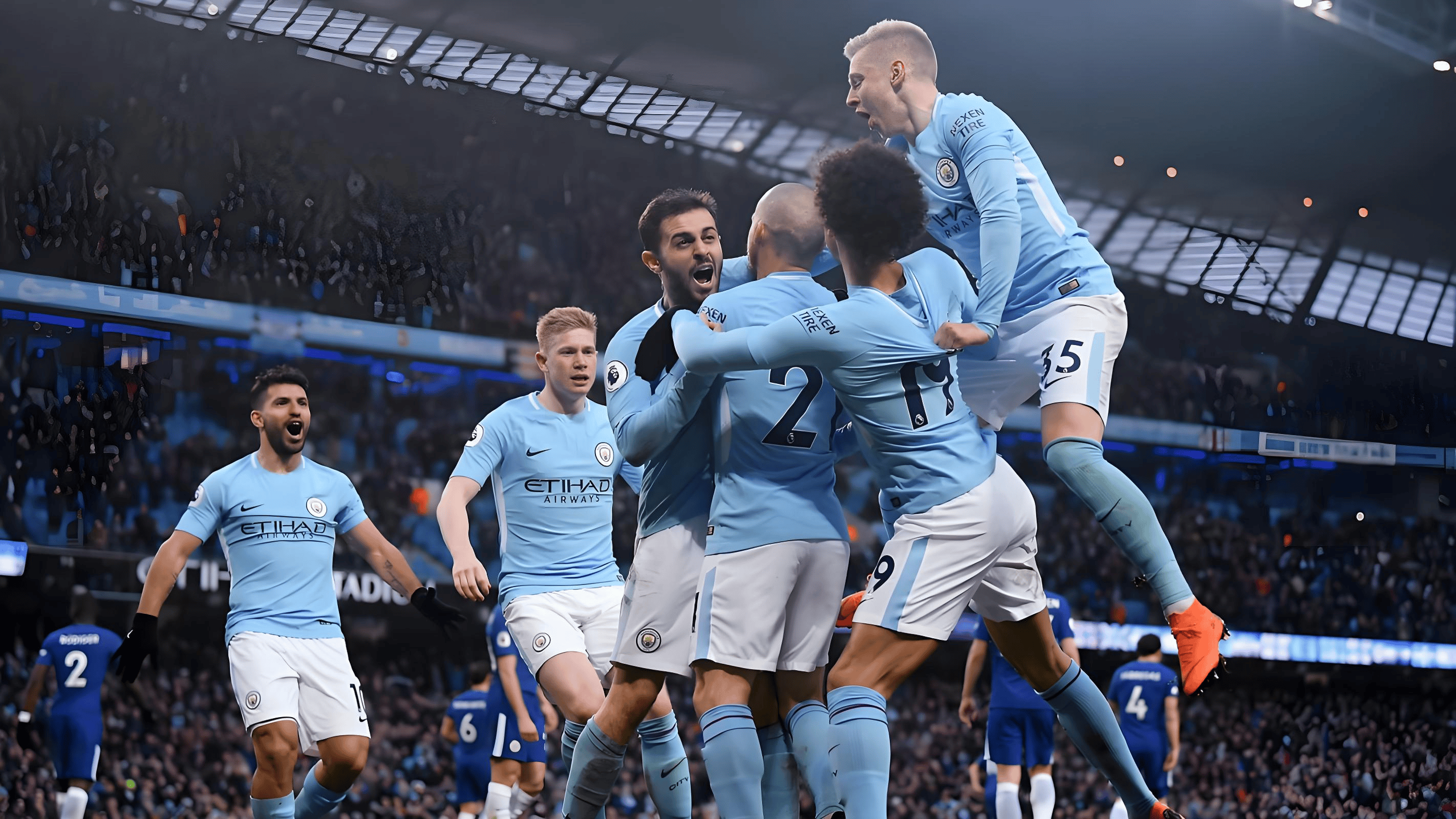 包含曼城打破对手防线，全队参与攻防转换的词条